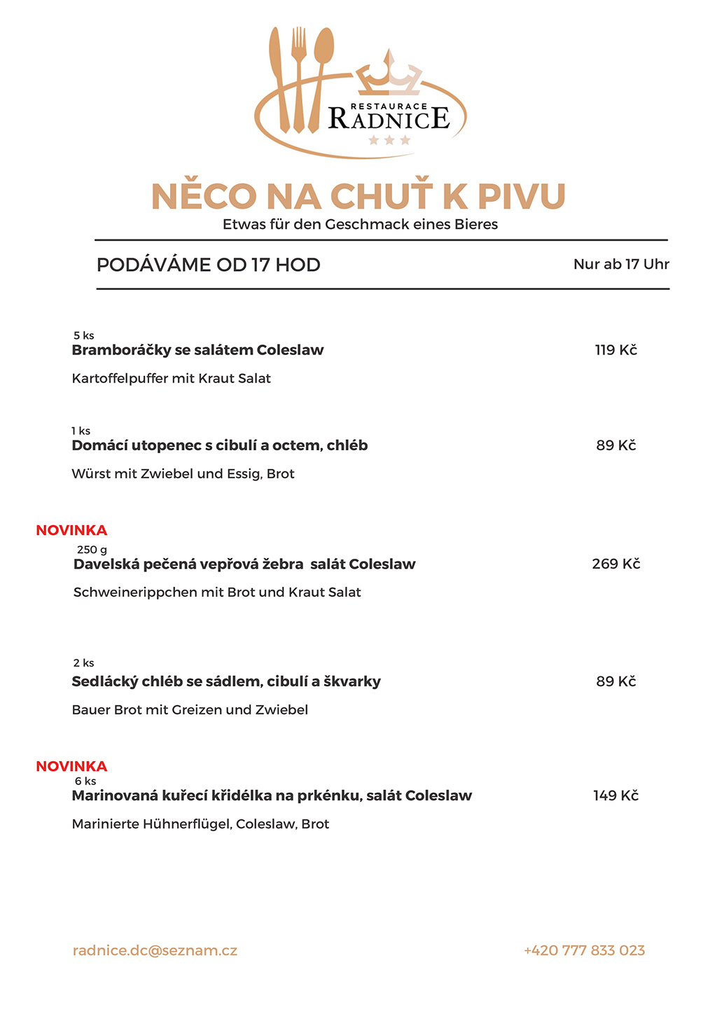 NĚCO K PIVU RADNICE DĚČÍN